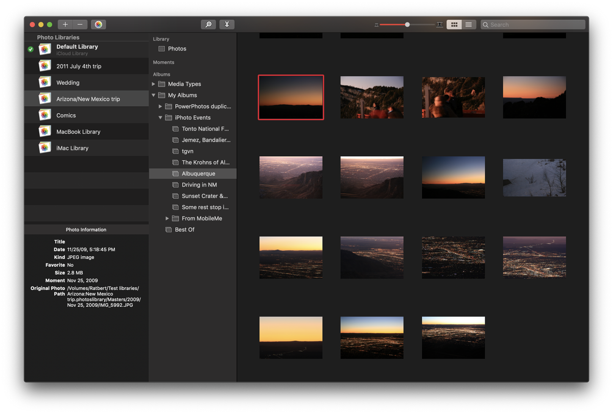 free open source iphoto library manager