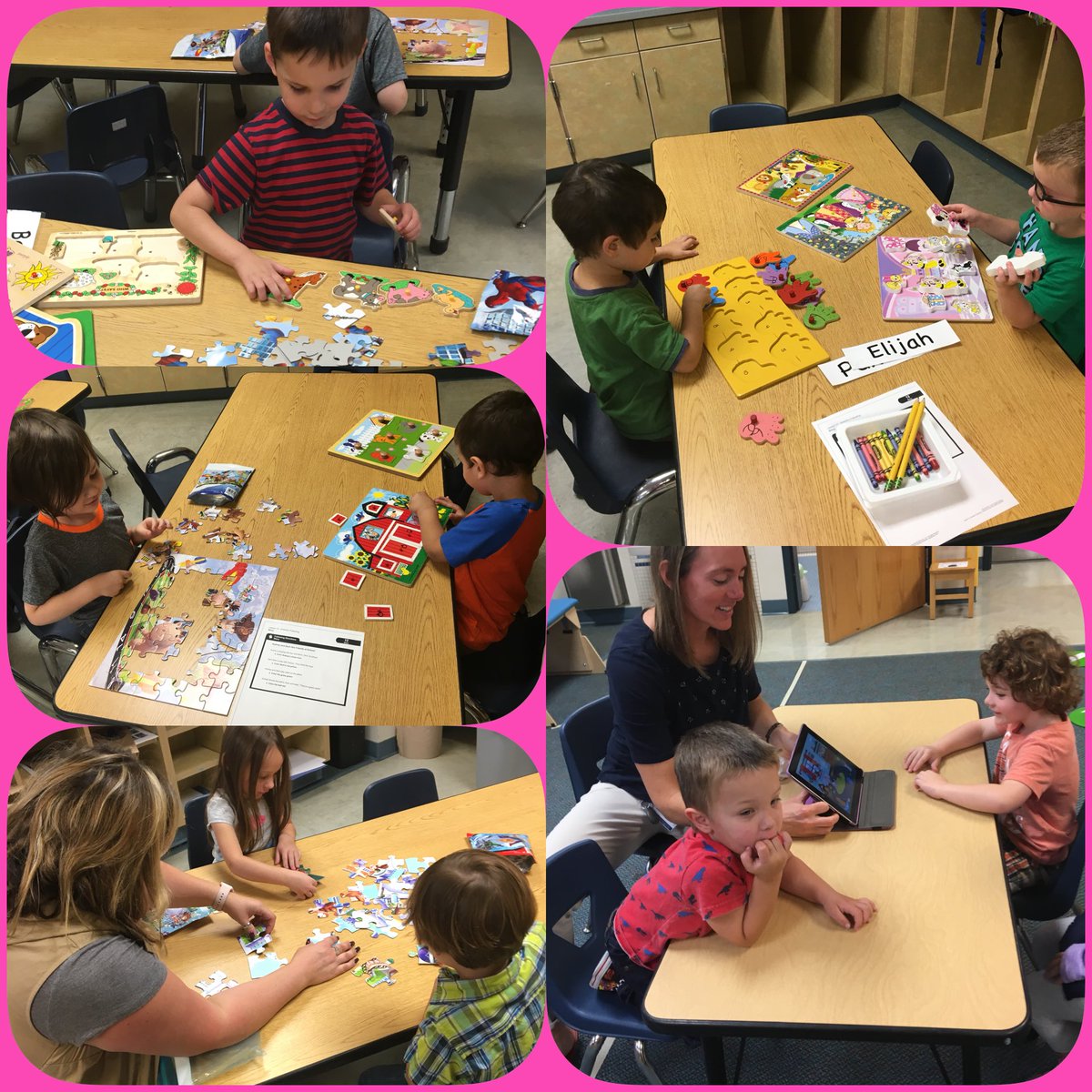 Busy Monday in preschool! #jbsrocks