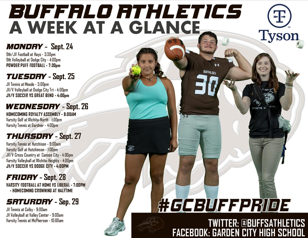 Garden City Athletics On Twitter Week At A Glance Sept 24