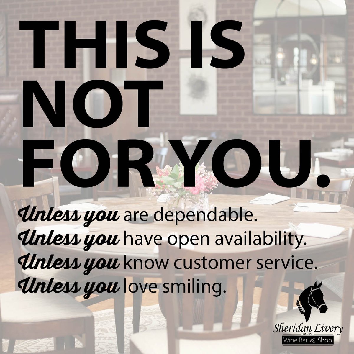 sheridanlivery's tweet image. Servers wanted ASAP. 
Please apply in person or at &amp;gt;&amp;gt; bit.ly/2O8lvjl

#lexingtonjobs #serverjob #virginiajobs