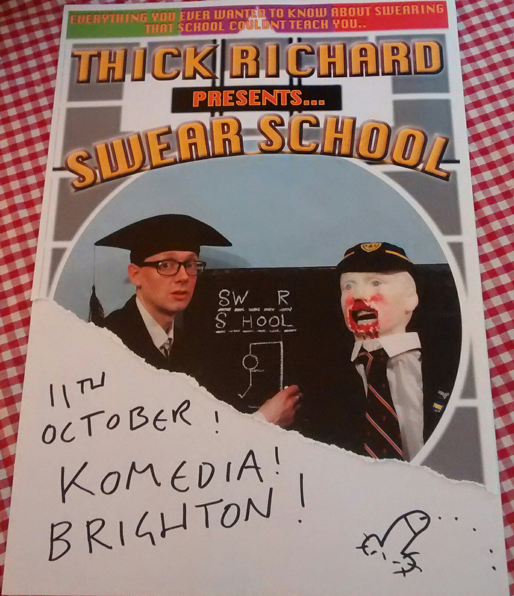 Tickets available for swear school Brighton komedia 11th Oct !!!!!!!!!!!