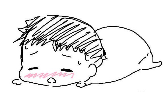 過去のねつのあかちゃん 