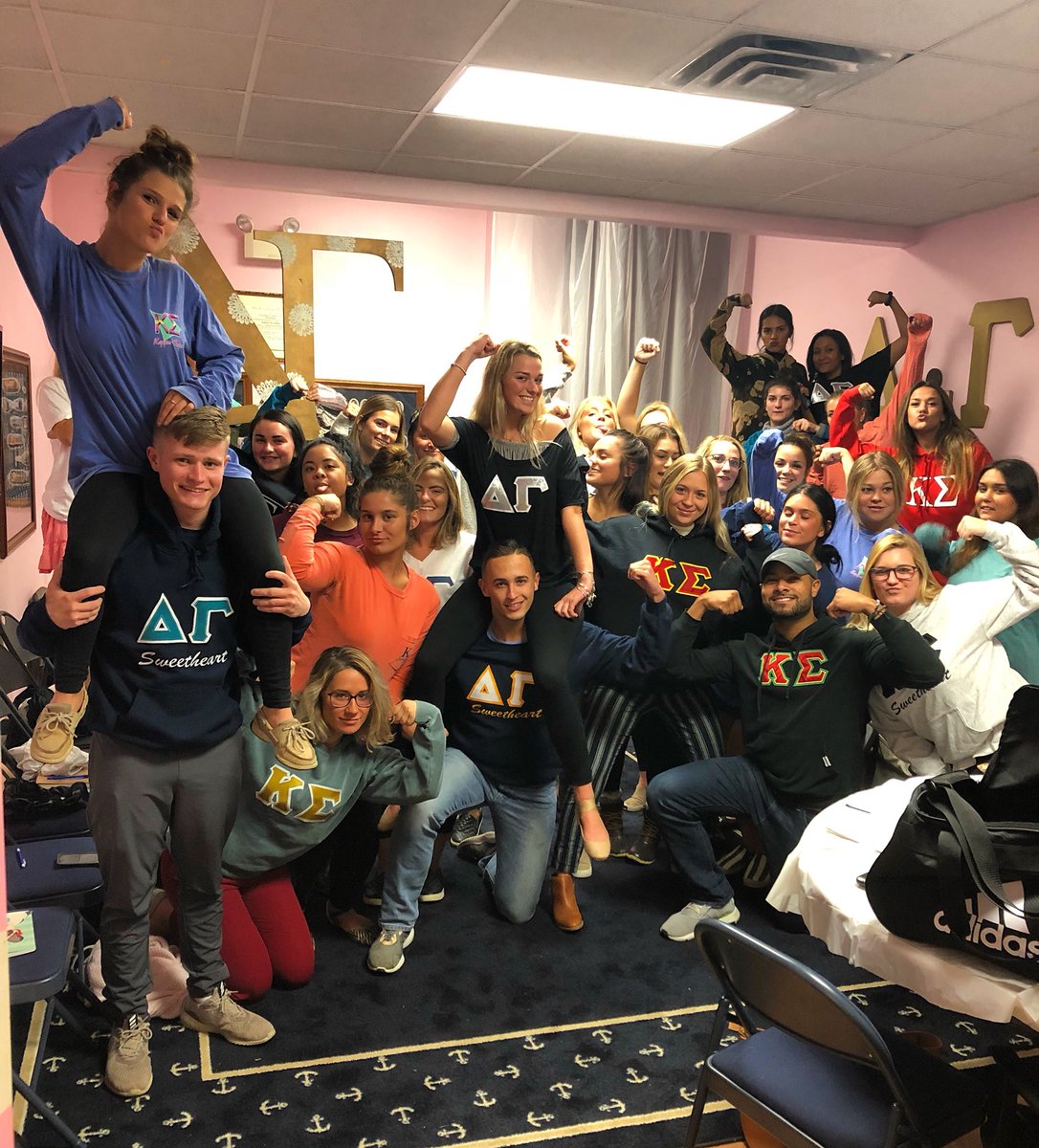 We’re delta gamma we fight for sight, we’re always gonna fight our fight. Kappa sigma, they’re the most savage, they fight for our military heroes they’re better than average. This week we do good and show our inner warrior, watch us come out victorious. <a href="/KappaSigmaIUP/">Kappa Sigma IUP</a>