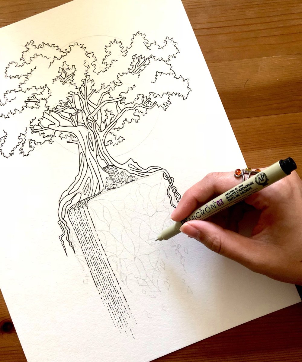 Brittni Paul Twitter પર Oh The Bodhi Tree Such A Majestic And Zen Specimen Art Artist Ink Inkdrawing Sketch Drawing Womenartists Ladyartists Doodle Watercolor Idrewthis Natureart Paint Create Craft Illustration Illustrator Painter