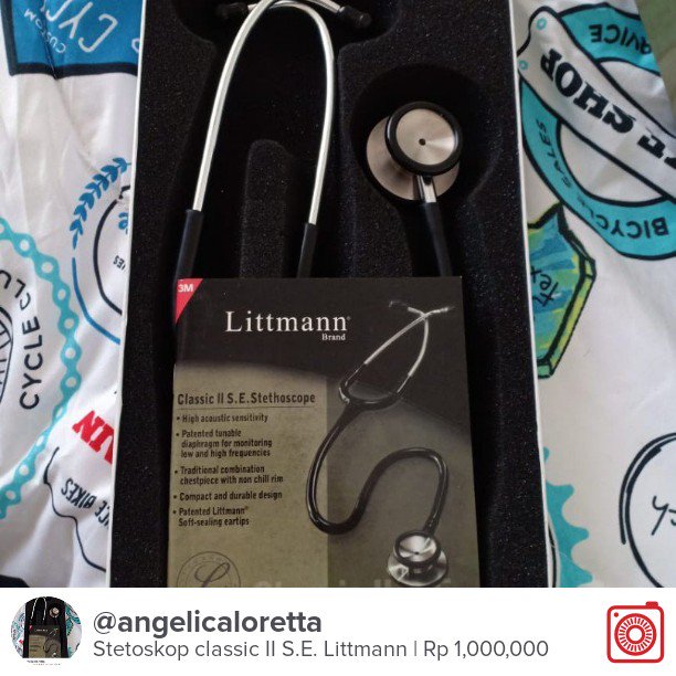 Menjual Stetoskop classic II S.E. Littmann Rp 1,000,000 id.carousell.com/p/191559551 #carousell <a href="/carousell_id/">Carousell Indonesia</a>
