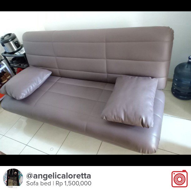 Menjual Sofa bed Rp 1,500,000 id.carousell.com/p/191558819 #carousell <a href="/carousell_id/">Carousell Indonesia</a>
