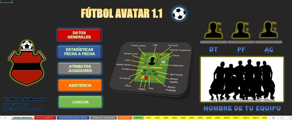 SoyDT85's tweet photo. FÚTBOL AVATAR 1.1 (Actualización Disponible)
Descarga desde mi blog: https://t.co/Qbq3YWeGLs
Herramienta para llevar datos de un Plantel de Fútbol durante una temporada. (GRATIS) Solo les pido Compartir para llegar a más DTs y Equipos con bajos recursos ⚽️ #FútbolAvatar https://t.co/6xXTOMYNzo