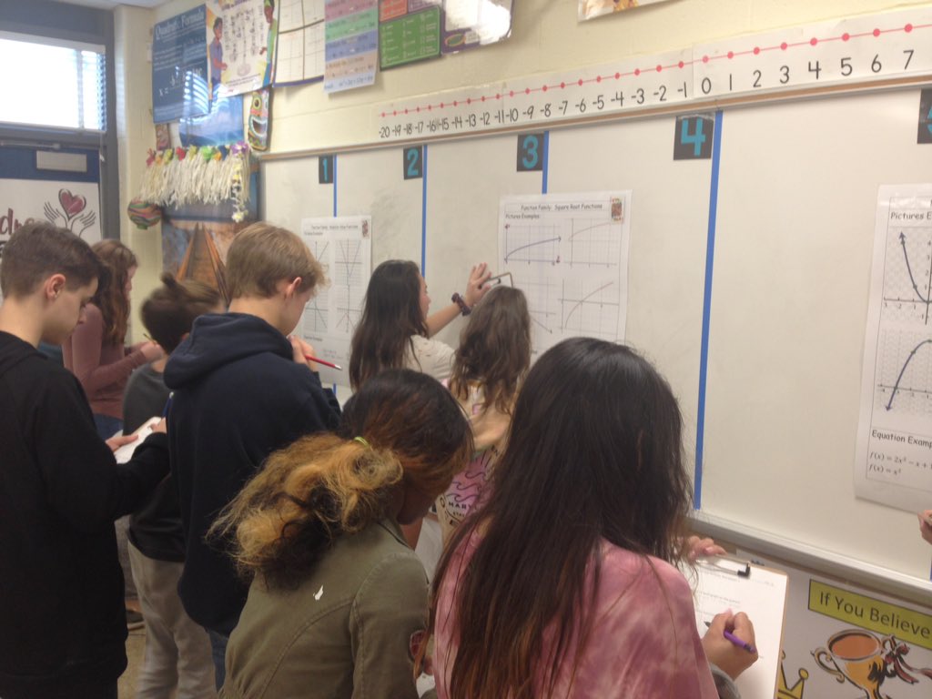 j_eisenberg87's tweet image. #algebra students @CatonsvilleMS complete a jigsaw activity and become detectives to figure out function family characteristics and &quot;solve&quot; for missing information.  Thank you @cscudiero1 for the activity &amp;amp; materials @BCPSMATH #creative #perseverant #literacyinmath #collegebound