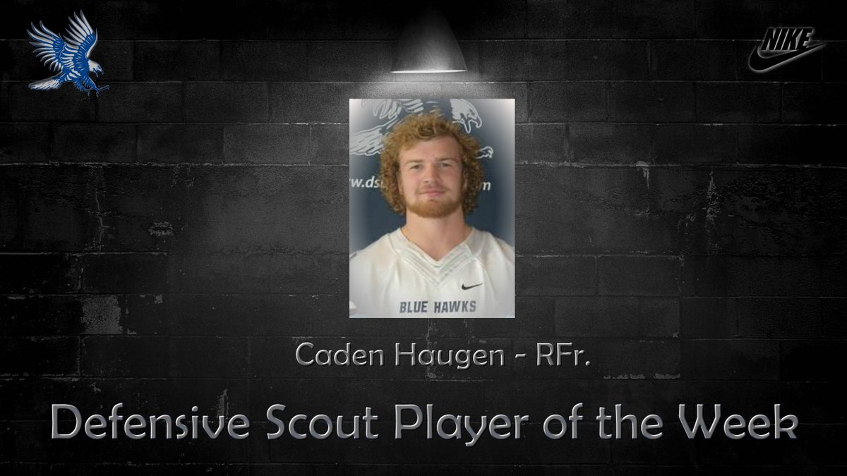 BlueHawkFB's tweet photo. These two young men did a great job last week in leading the way during practice. Their effort on the scout team was crucial to our success against Presentation College. Keep it up fellas! #RollHawks https://t.co/7ube0UoSlx
