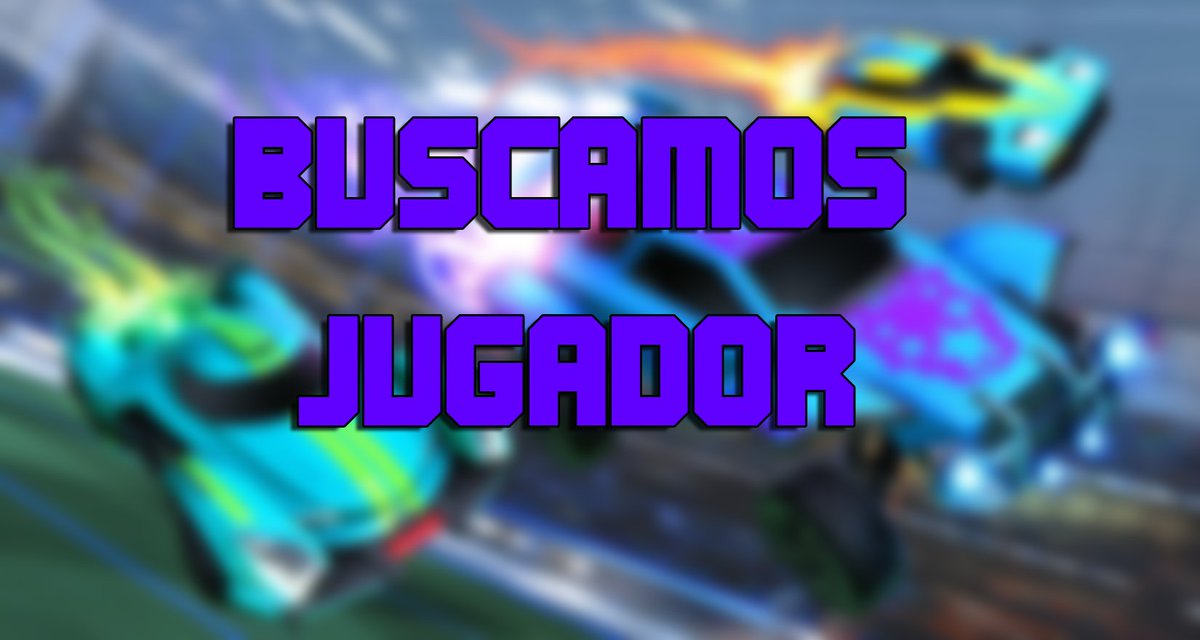 NightskillsE's tweet photo. BUSCAMOS UN JUGADOR DE #RocketLeague!!!

-Plataforma: pc
-Rango: C3
-Horarios amplios 
-Seriedad
-No tóxico
-Español 

Se agradece difusión

#FeelNsk🦉 https://t.co/l2wqQ3uI6d