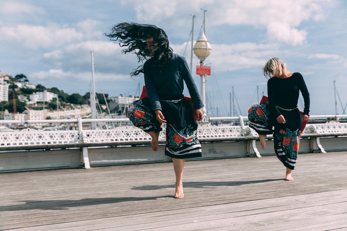 AomoriProject's tweet photo. ©IACF/Emily Appleton
Princess Pier Torquay, 15 September 2018
Thank you everyone for a wonderful festival.
Niwa Gardd Garden inspired by Kakinaizawa Shishi-Odori Deer Dance from Sumita Town, Iwate, north east Japan. Danced by Sioned Huws and Honami Shimizu. https://t.co/4ppD115LIa