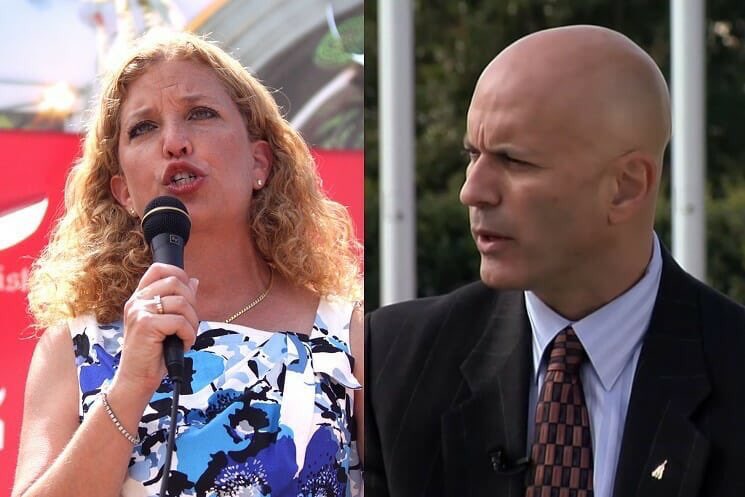 Tim_Canova's tweet photo. Debbie is still dodging debates! We don’t need to debate ⁦⁦@DWStweets⁩ to defeat her in November. I’m calling for public debates because it’s what the candidates owe to the voters! DWS hides behind her corporate money &amp; media consultants. Every bully is a coward. https://t.co/wCAZzNaMHa
