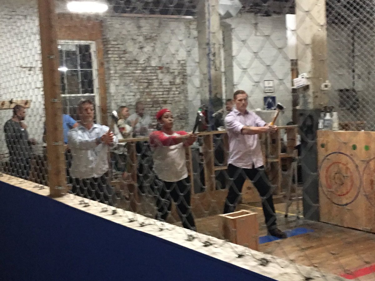 #ETMA Ax Throwing who says competitors don’t get along