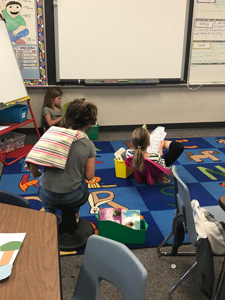 MeadowvaleElem's tweet photo. Love all the places that these second graders found to read!  #readingisengaging  #readingisfun  @ISD728 @KateMLoveland https://t.co/Asud52HYOI