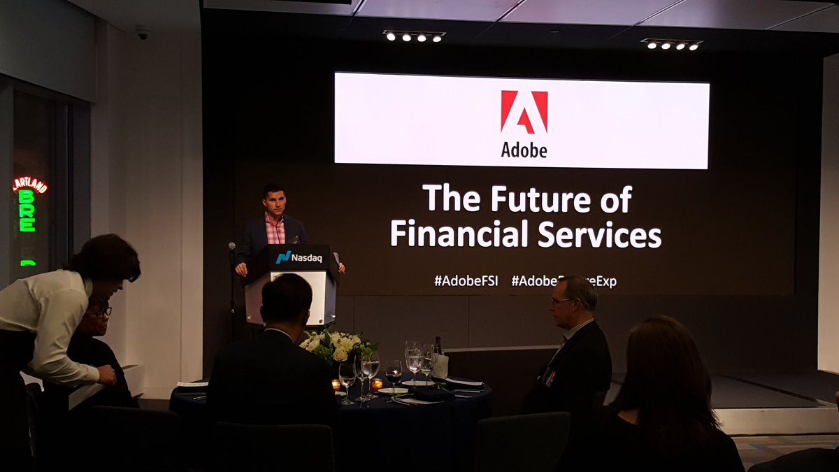 24Notion's tweet photo. Steve harris kicks off the future of financial services by @AdobeExpCloud #AdobeFutureExp #AdobeFsi #24NotionMedia #NASDAQ https://t.co/UI9yey4uZR