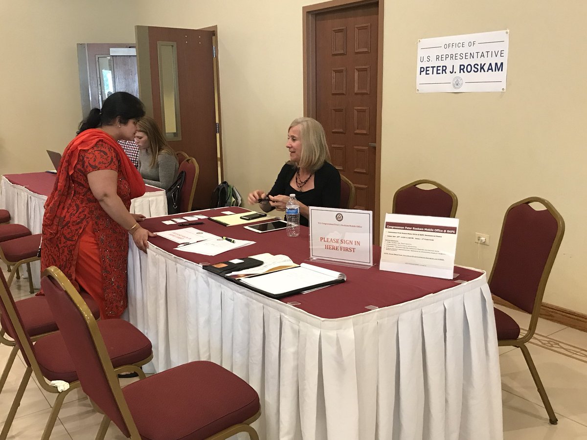 My office participated in a mobile office at @BAPS_PubAffairs this past Sunday in Bartlett! As part of my responsibilities as a member of Congress, my office is happy to assist constituents. Please reach out to our district office if we can be of assistance: 630-232-0006.