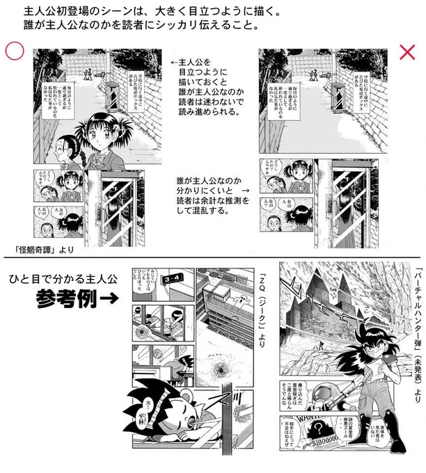 「誰が主人公なのか」を分かるように描くのが基本。 