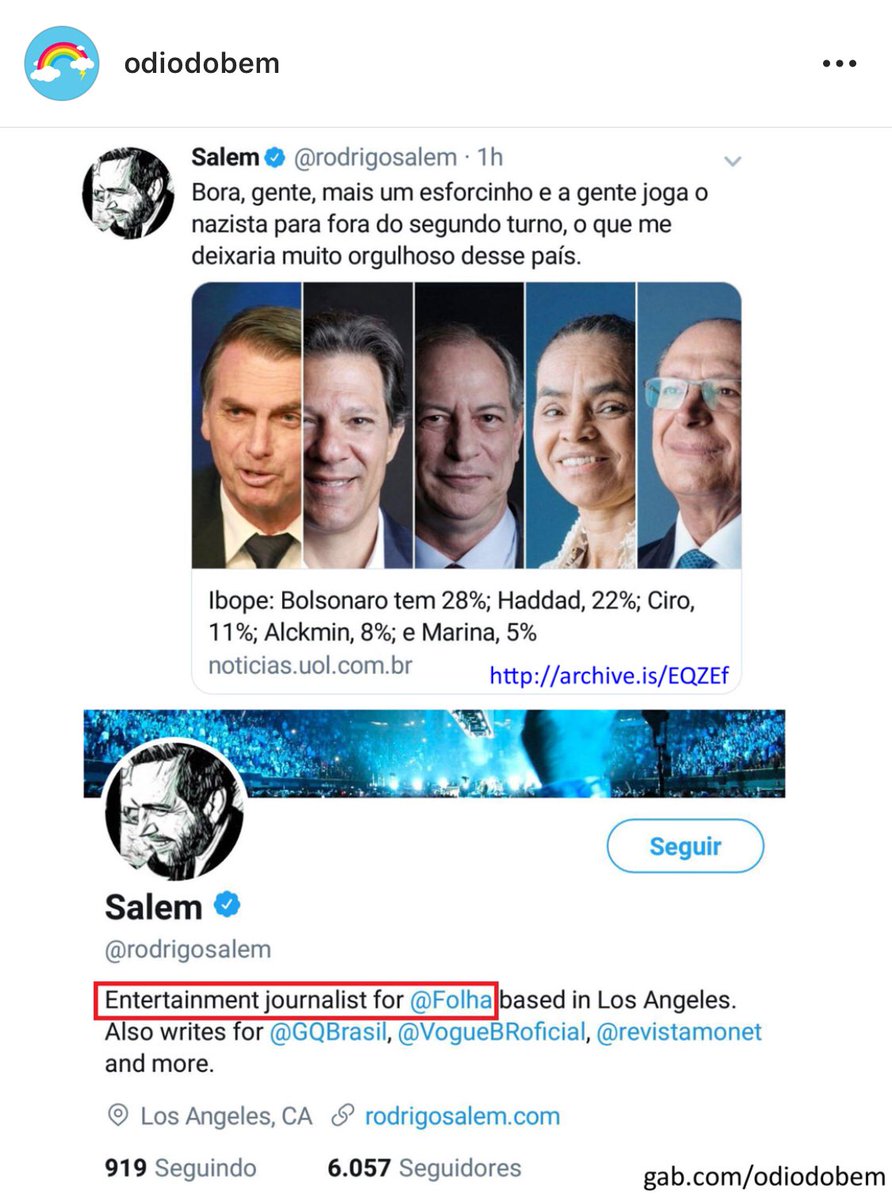 Sempre a pregação do “amor e da verdade” do jornalismo da Folha de SP.