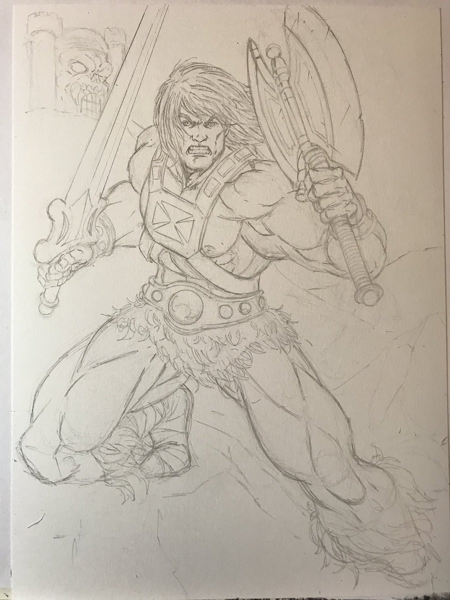 SeanForneyArt's tweet image. Working on a He-Man sketch for #BaltimoreComicCon #bcc2018 #MOTU #Mastersoftheuniverse #heman