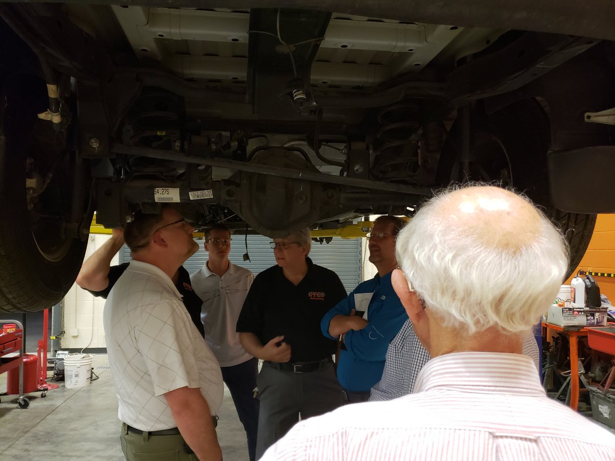 CTEC_ABSS's tweet image. CTEC Automotive hosted the Triad Electric Vehicle Association (TEVA) as a jumpstart to our collaborative project this year.  We will be converting a truck to electric power.  Stay tuned.....