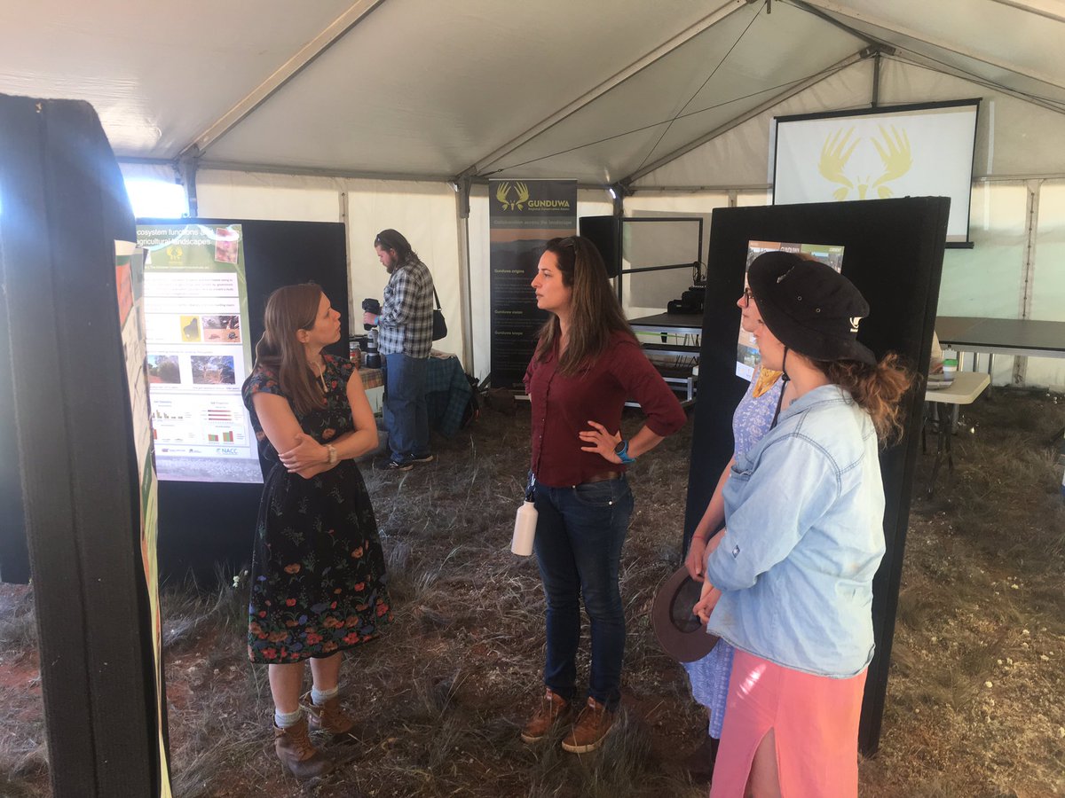 NACC_NRM's tweet photo. We are back at work and #BluesForTheBush is over, but what a great weekend we had! The #Gunduwa Tent had 70+ people visit during the day and we are proud to sponsor an event that brings so many #PeopleOfNRM together to talk about people and the environment. https://t.co/Ud8C4gBZsa