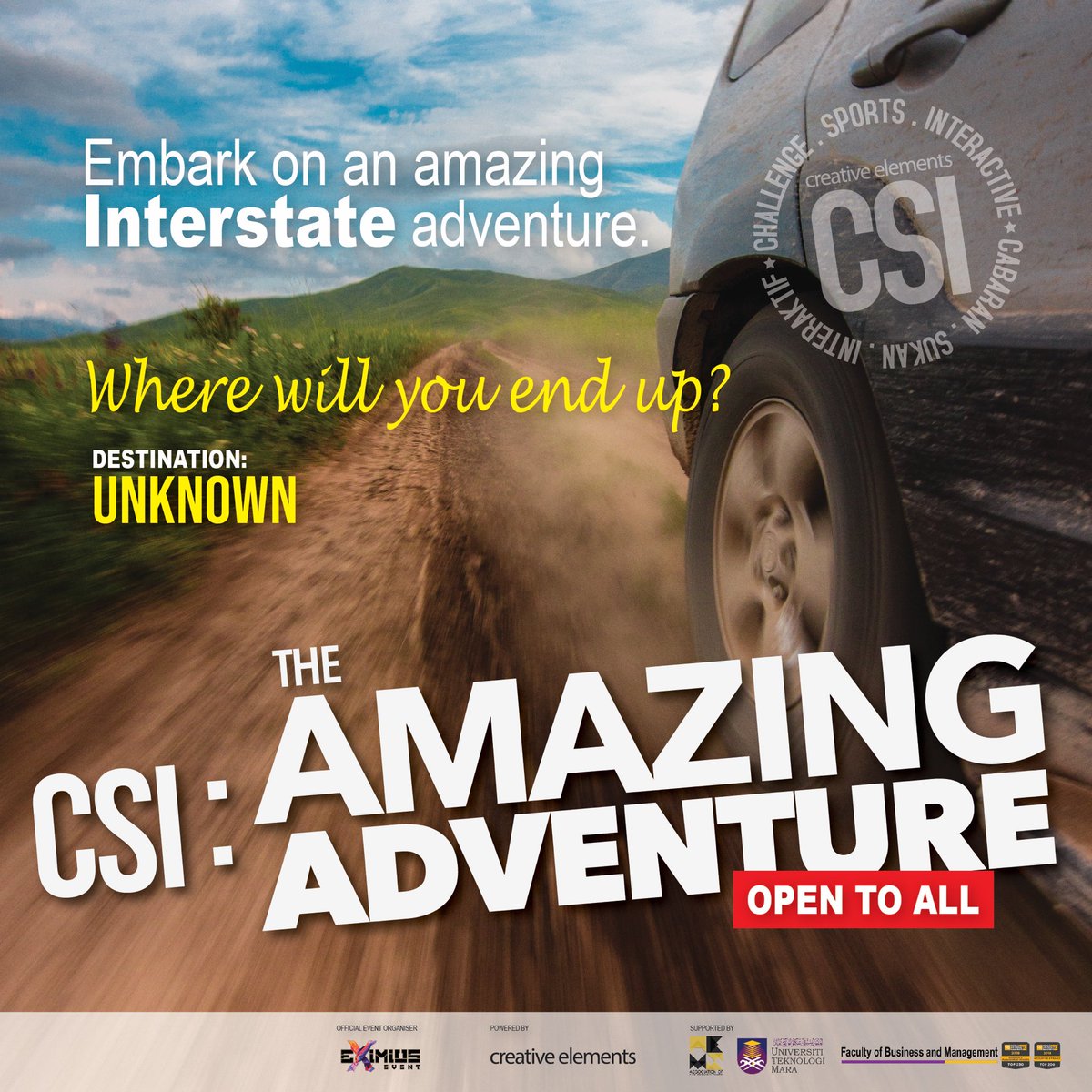 EximiusEvent's tweet image. 🔎💰Do you always find yourself with what seems to be endless energy, always excited for life and to explore new things? Are you looking for an amazing adventure?💰🔎
YASSS?!!  
STAY TUNED FOR THE LATEST UPDATE
Andd don’t forget to turn your notifications🔛
#csiamazingadventure