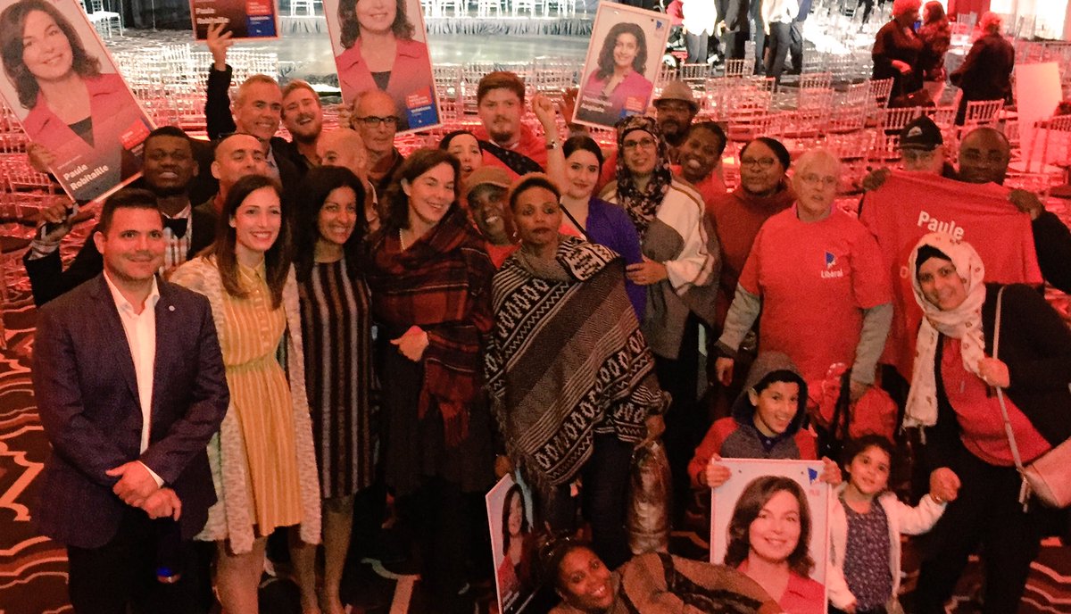 DomAnglade's tweet photo. Nous avons LA meilleure équipe pour faciliter la vie des Québécois! 👍🏽 #PLQ #Qc2018 #PolQc #RDVliberal https://t.co/VNHKpzM3sg