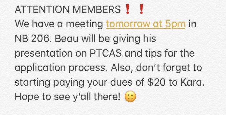 UIWSTRS's tweet image. TOMORROW! Don’t miss out on some helpful information about the process of applying to PT school. See y’all there!