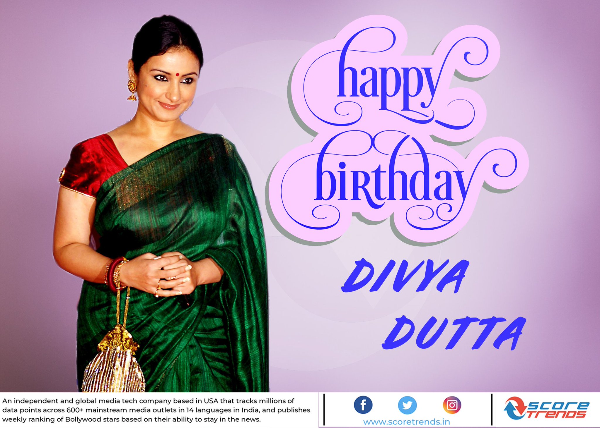 Score Trends wishes Divya Dutta a happy birthday! 