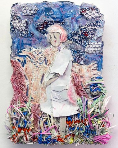 Art by Riin Kaljurand
@riin_kaljurand’s paintings are collaged from dried layers of acrylic or household paint which she manipulated using different stages of drying.
