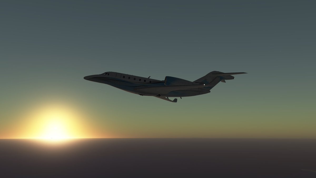 Matt08255624's tweet photo. Sunrise over the Atlantic In the Citation at FL400 gotta love the experience @infiniteflight provides for their users and fan base.
#infiniteflight #citationjet #FL400 #Flightsim #globalflight https://t.co/2zA2DL9WM0