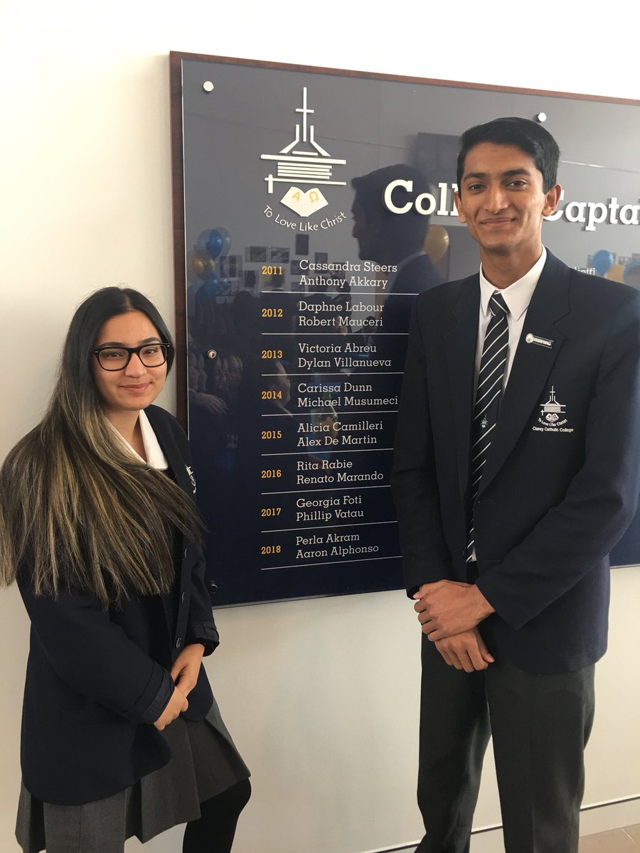 Our 2018 leaders before the College Captain’s Honour Roll. <a href="/CCCWestHoxton/">Clancy Catholic College</a>