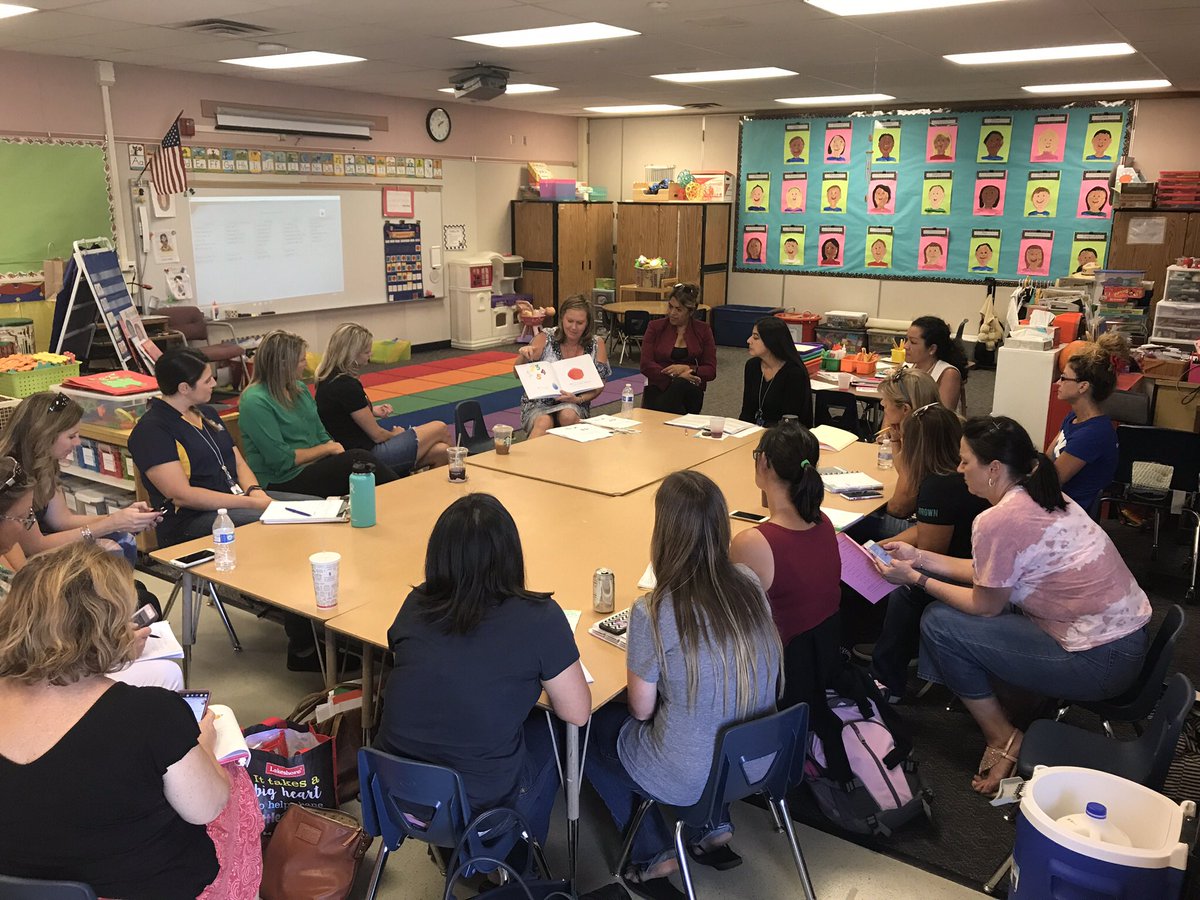 CNUSD TK Teachers discussing Social Emotional Learning in the TK classroom. #CNUSDFutureReady #CNUSDEquity