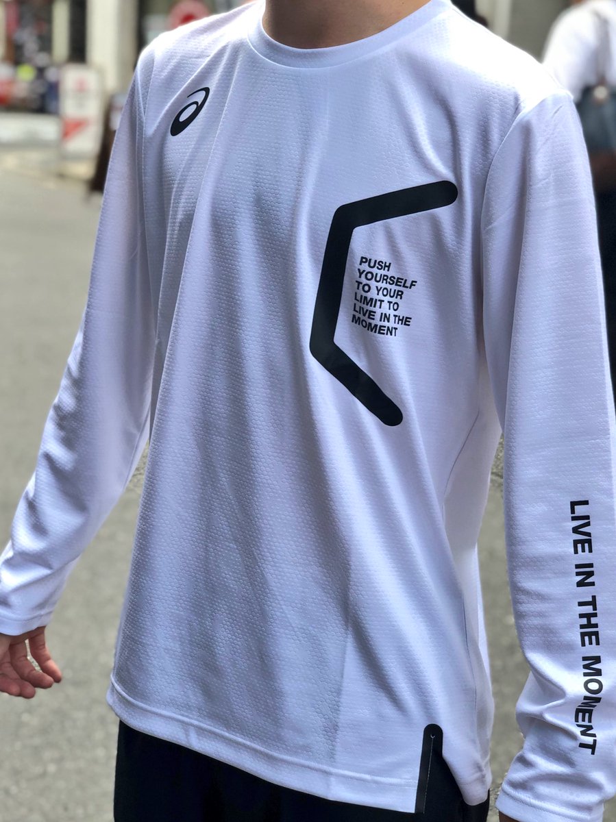 さまよう 豊富 オアシス Asics ロン T スリラー ネーピア なめらか