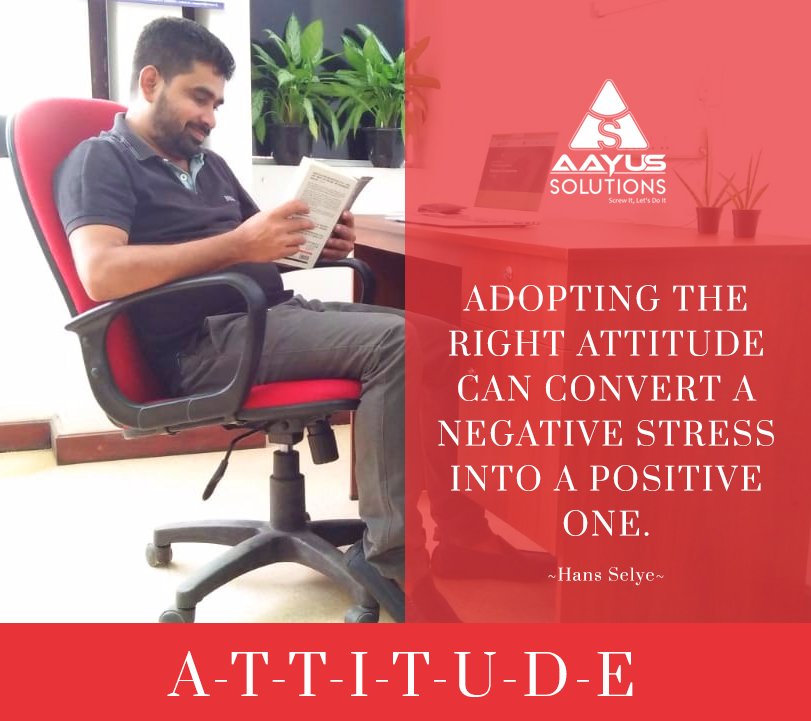 aayus_solutions's tweet image. Adopting the right #attitude can convert a negative stress into a positive one.

#motivationalquote #negativestress #positivequote #Maldives #Male #Colombo #SriLanka