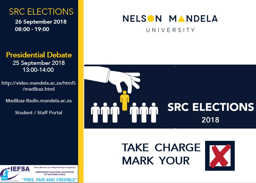 Madibaz-Radio.mandela.ac.za – Click listen live 
Student / Staff Portal (Madibaz Radio tab) - video.mandela.ac.za/html5/madibaz.…