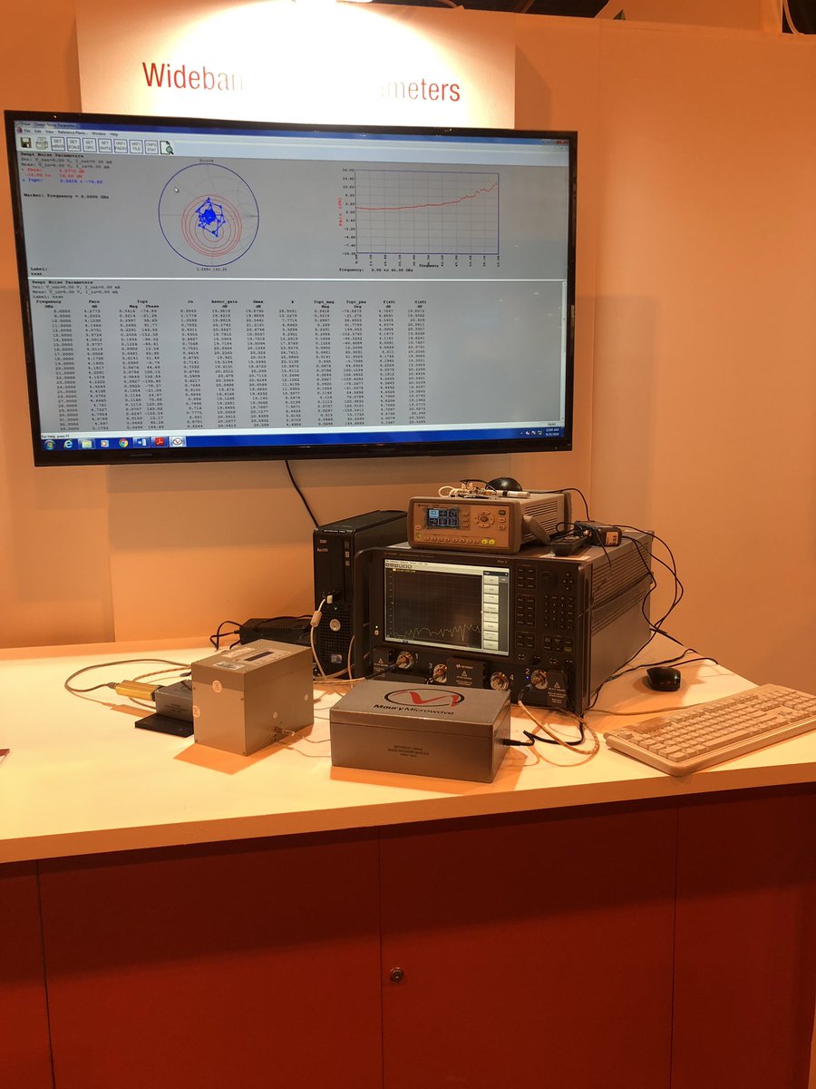 Visit us at #EUMW2018 booth 28A for live demos of the industry’s best wideband noise parameters to 65 GHz! Next to <a href="/Keysight_EMEA/">Keysight EMEA</a>. Live demos!