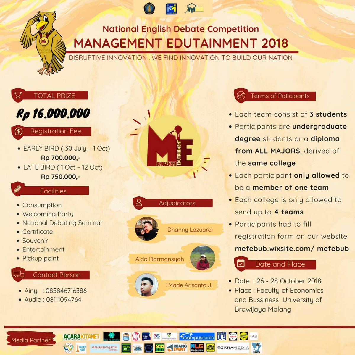 DEBAT_ME2018's tweet photo. https://t.co/yGZPORQjFT
