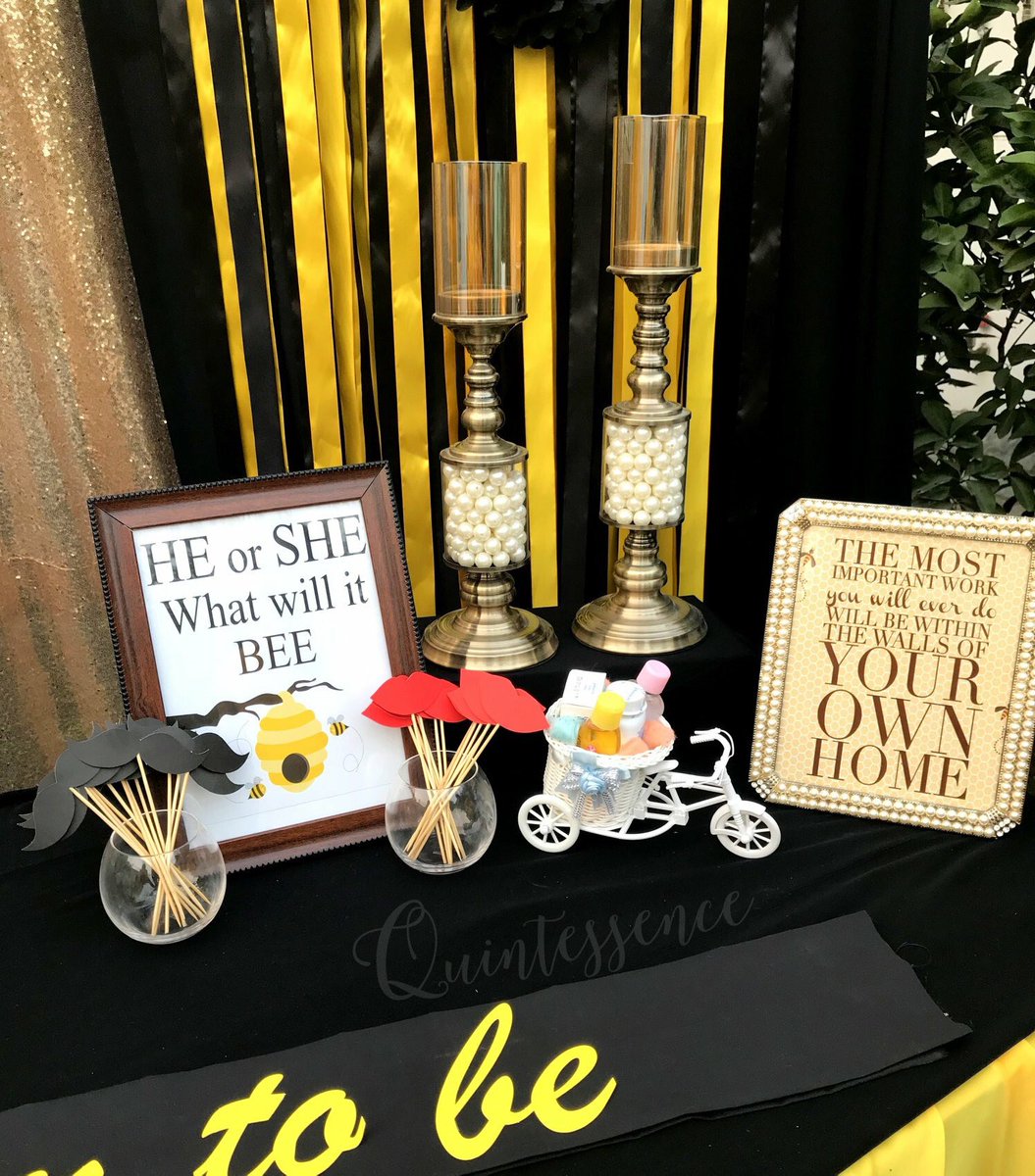 EventsQn's tweet image. #Bee #Themed #Baby #Shower #Quintessence
