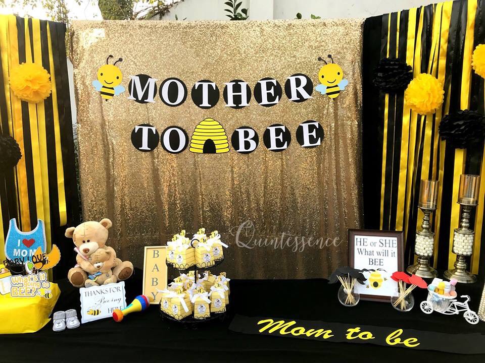 EventsQn's tweet image. #Bee #Theme #Baby #Shower #Quintessence
