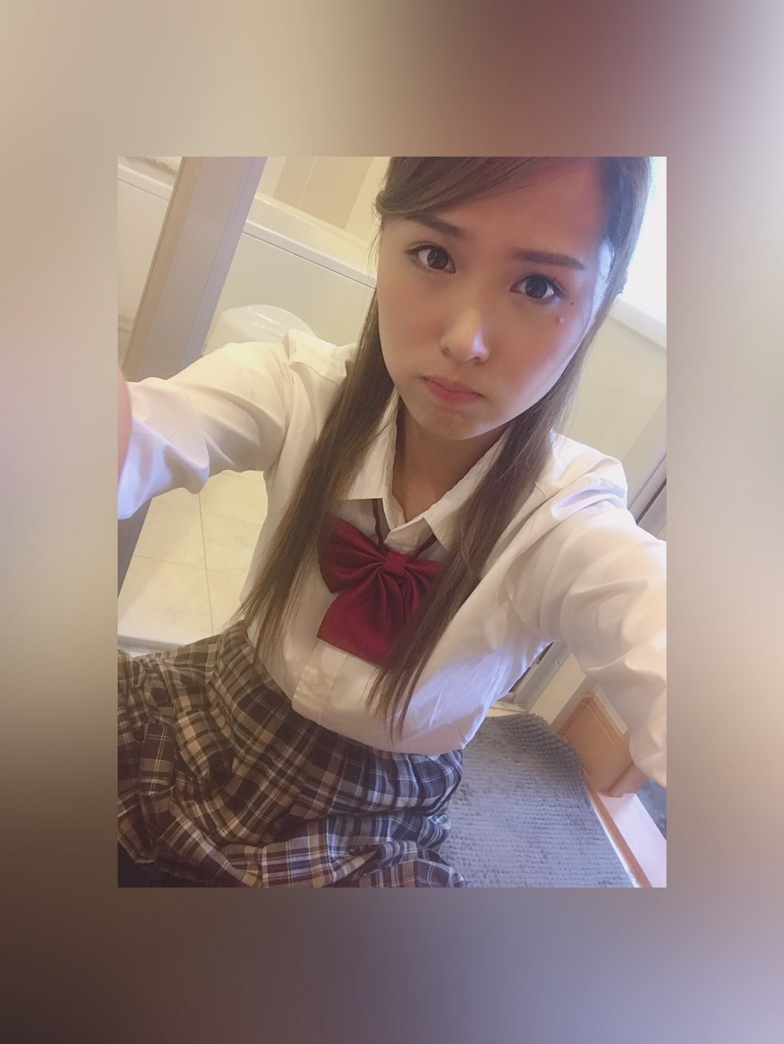 通野未帆　制服  / X