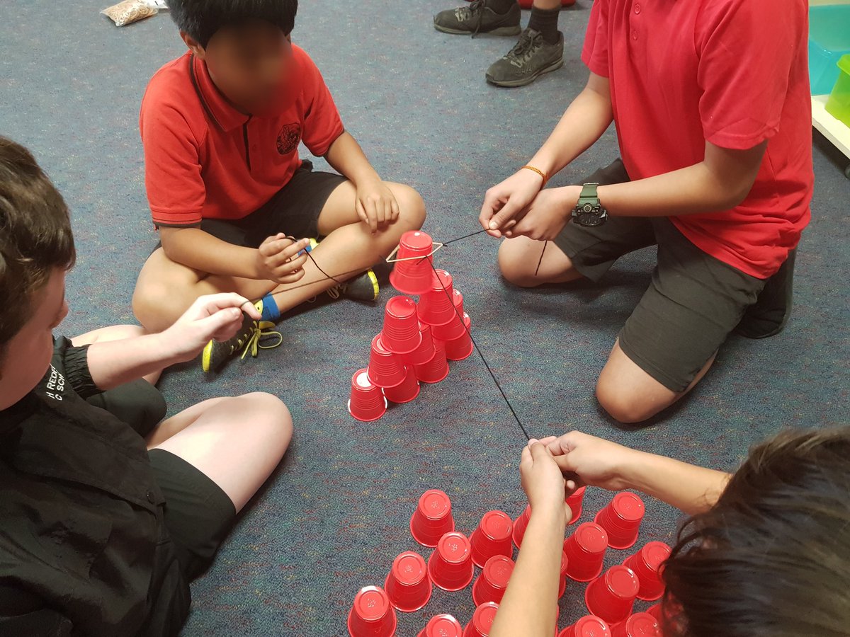 MelissaRocela's tweet photo. 5/6K working together in groups to build the tallest cup tower! @SarahRedfernPS https://t.co/Kj3gCCrg6G