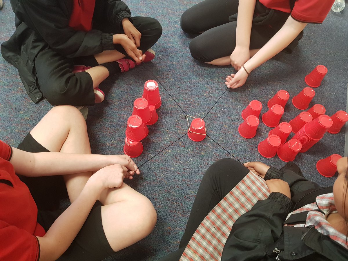 MelissaRocela's tweet photo. 5/6K working together in groups to build the tallest cup tower! @SarahRedfernPS https://t.co/Kj3gCCrg6G