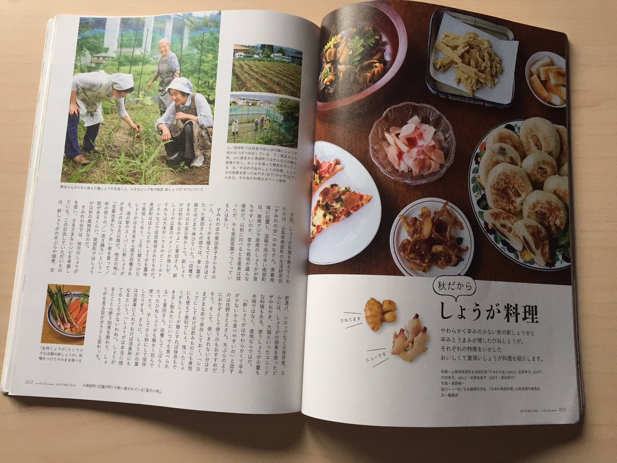うかたま 今号では 山梨県南部町のお母さんと料理家のコウケンテツさんにしょうが料理を教わりました 新しょうが というと夏のイメージですが 露地で栽培しているしょうがは秋が旬なんです 週末に直売所へ行ったらたくさん売られていました どれも うかたま 今号では 山梨県南部町のお母さんと料理家のコウケンテツさんにしょうが料理を教わりました 新しょうが というと夏のイメージですが 露地で栽培しているしょうがは秋が旬なんです 週末に直売所へ行ったらたくさん売られていました どれも
