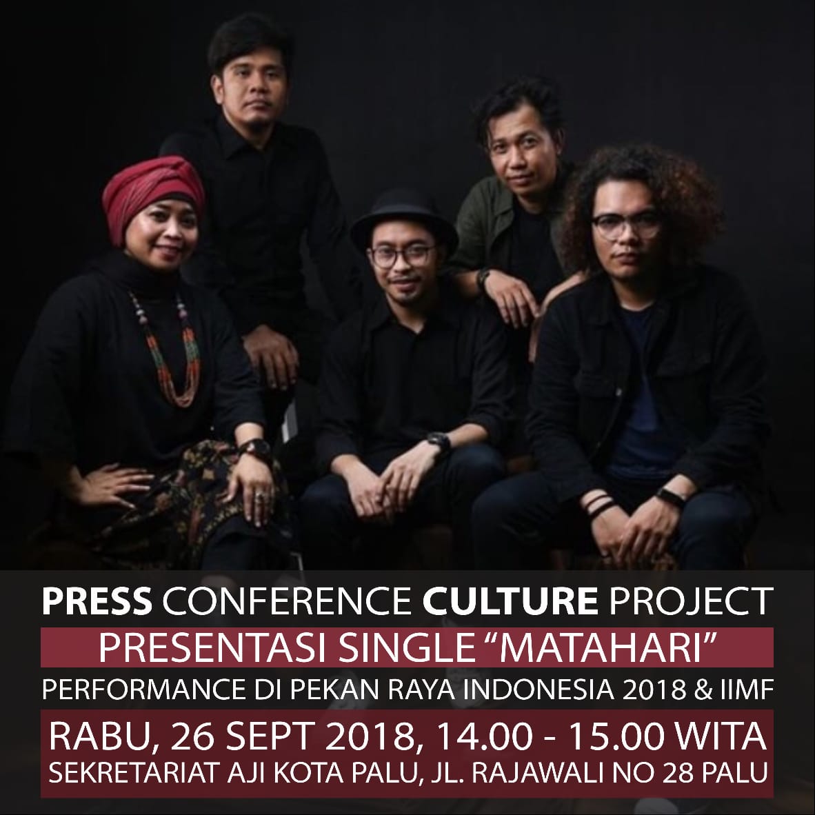 repalution's tweet photo. Press Conference single "Matahari", AJI Kota Palu, 26 Sept 2018, jam 14.00-15.00 @AJIKotaPalu @iqbalovski @beritapalu @beritapalu_NET @Karebaid @kabarselebes https://t.co/tIe3qIiFzB