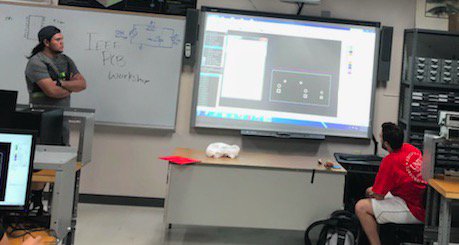 Hope everyone enjoys these pictures from our last workshop. We enjoyed coming out and teaching the interested minds about PCB design!