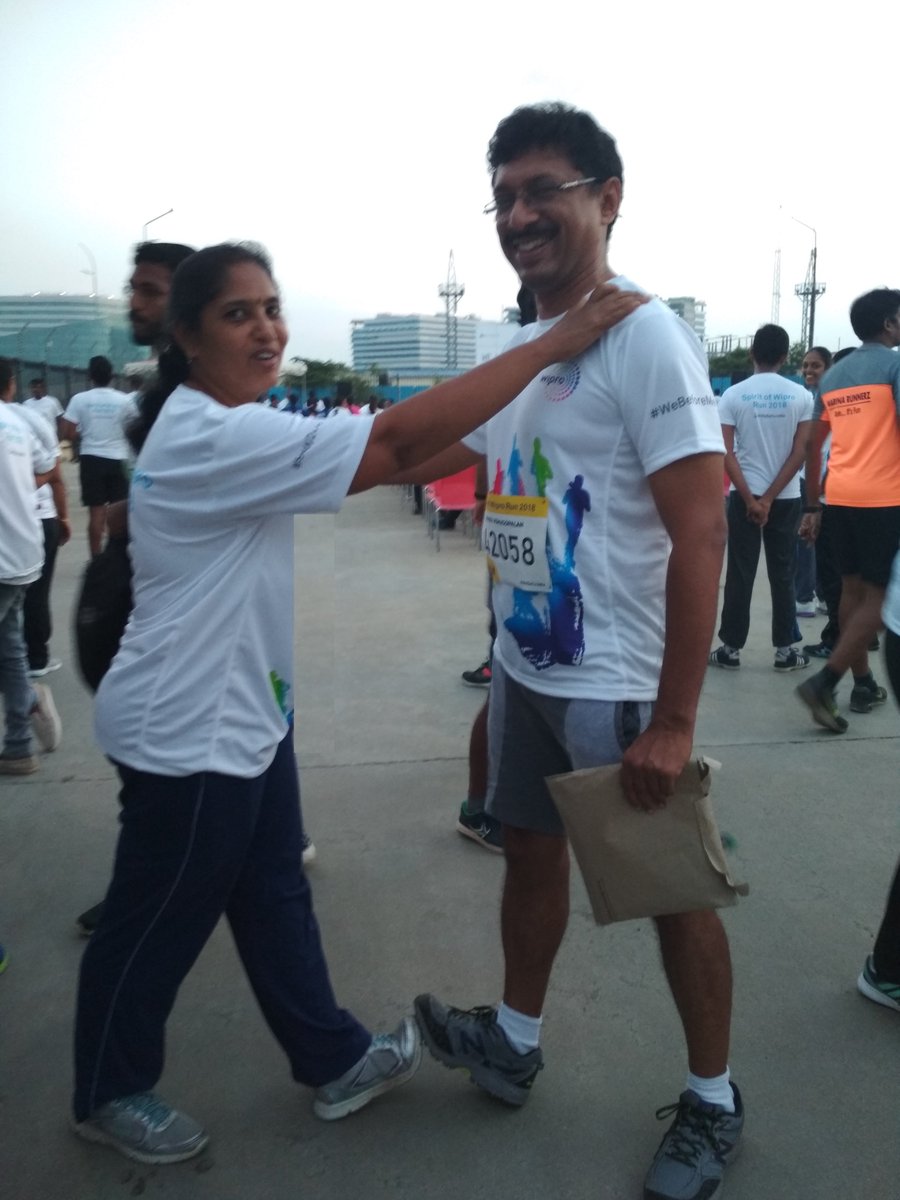cvs's tweet photo. Had a great time at #SOWRun2018 met told friends and connected with some of the amazing #Wipro folks.  Thanks @bhanubm1 for the help. https://t.co/cmP6wFkWGM