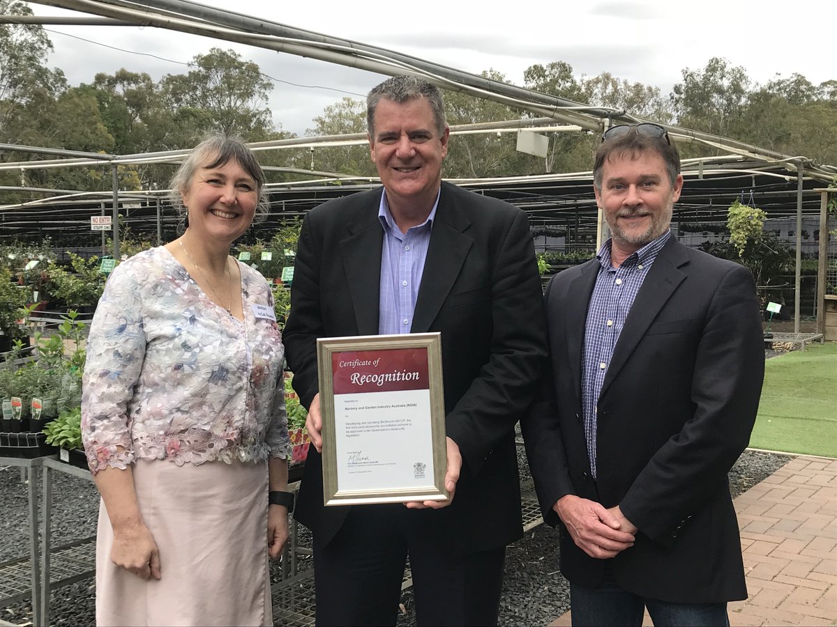 After 10 years developing and operating the first approved third party #biosecurity accreditation scheme, @NGI_NEWS's BioSecure HACCP is being implemented in production nurseries across Queensland including Pohlmans in the Lockyer Valley #agchatoz