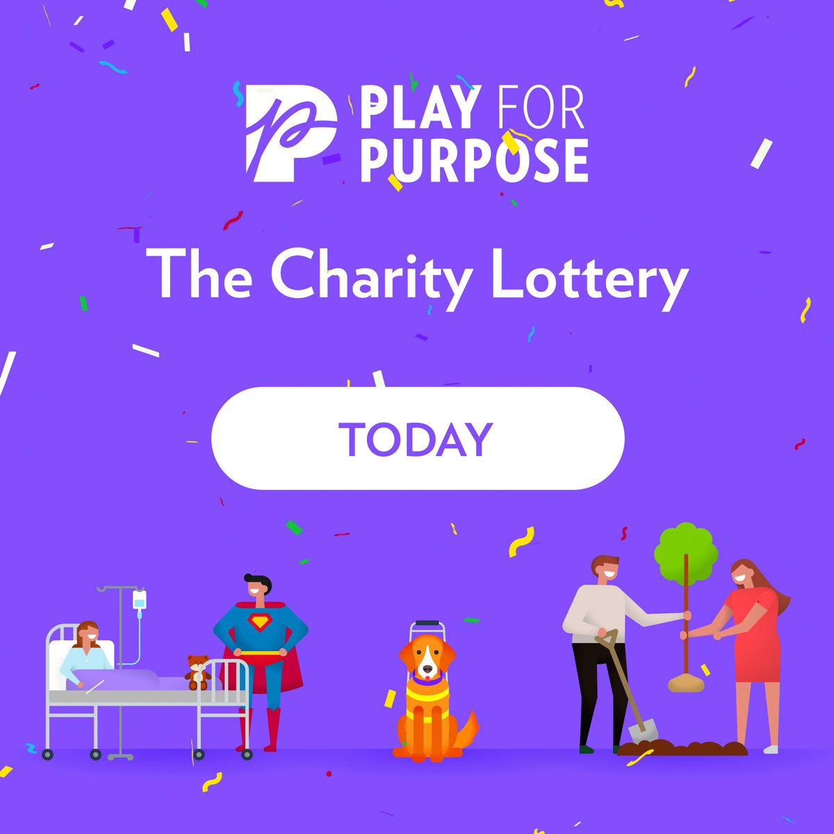 PlayForPurpose's tweet photo. TODAY is your last chance to Play for Purpose!! Don't miss out on a 1 in 19 chance of winning amazing prizes and the opportunity to support your favourite charity! 😮🤞
Grab your ticket - https://t.co/CDkefbGMWl https://t.co/rNw1r1uABH