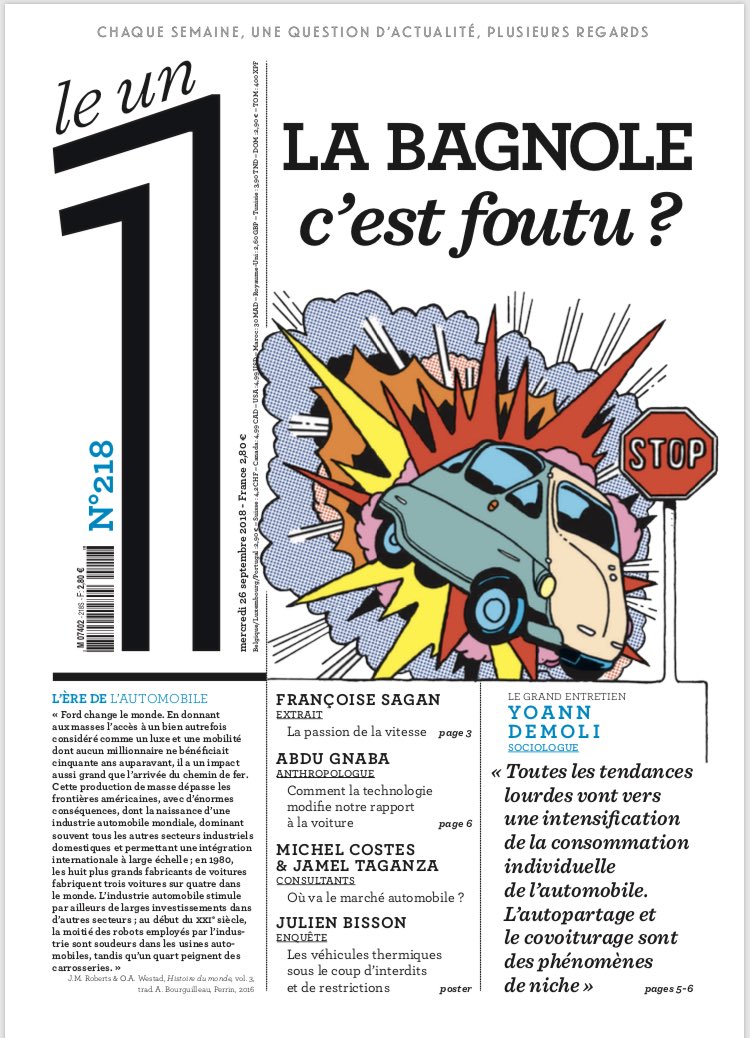 Comment les usages démontrent que le #progrès technologique n’est pas linéaire : le vélo est antérieur à l’auto. On aurait pu croire qu’elle allait rendre caduc le bon vieux biclou. Or, c’est l’inverse qui est en train de se produire. A lire dans <a href="/Le1hebdo/">Le 1</a> cette semaine.